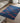 Indigo Dash Handwoven Wool Dhurrie