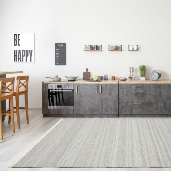 Grey Washable Bohemian Rugs for Living Room