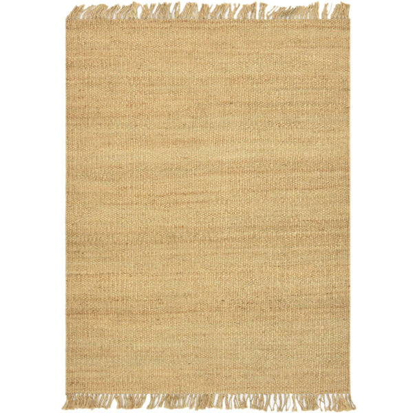 Hand-Woven Natural Jute Rug for Home Decor