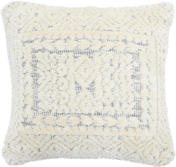 Microfiber Soft Cushion Ivory Silver Color