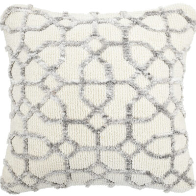 Microfiber Soft Cushion Beige Silver Color