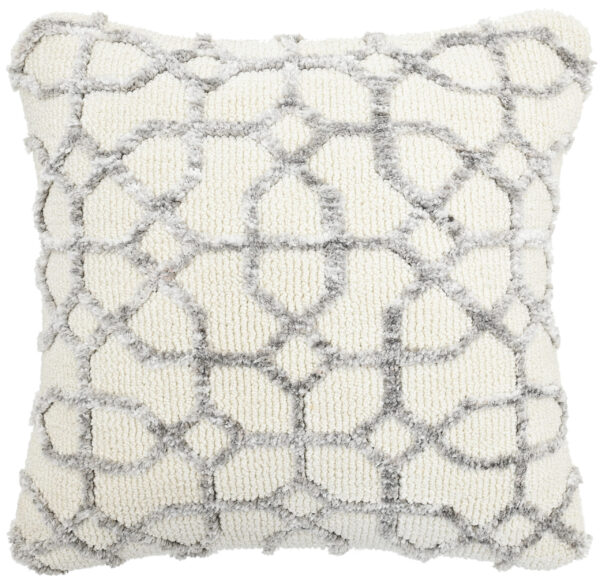 Microfiber Soft Cushion Beige Silver Color