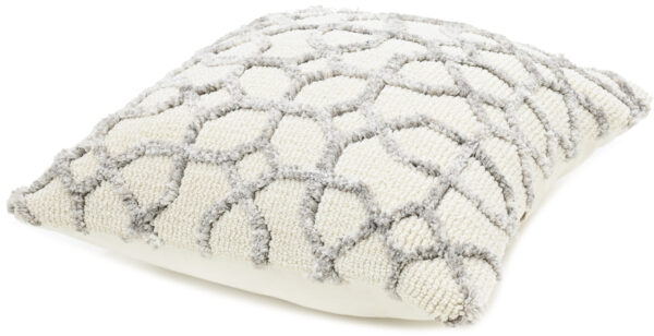 Microfiber Soft Cushion Beige Silver Color