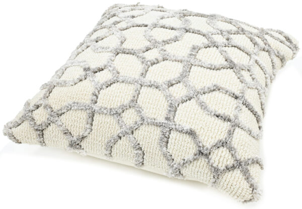 Microfiber Soft Cushion Beige Silver Color