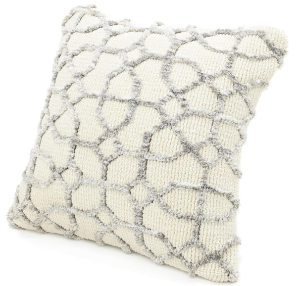 Microfiber Soft Cushion Beige Silver Color