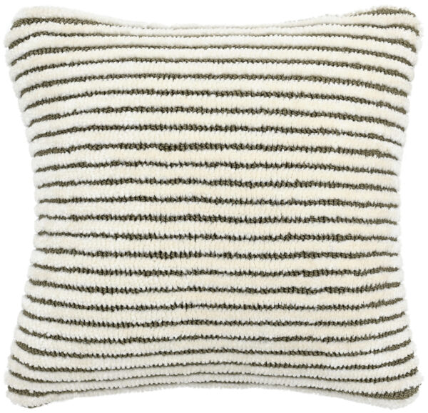 Microfiber Soft Cushion Ivory Olive Color