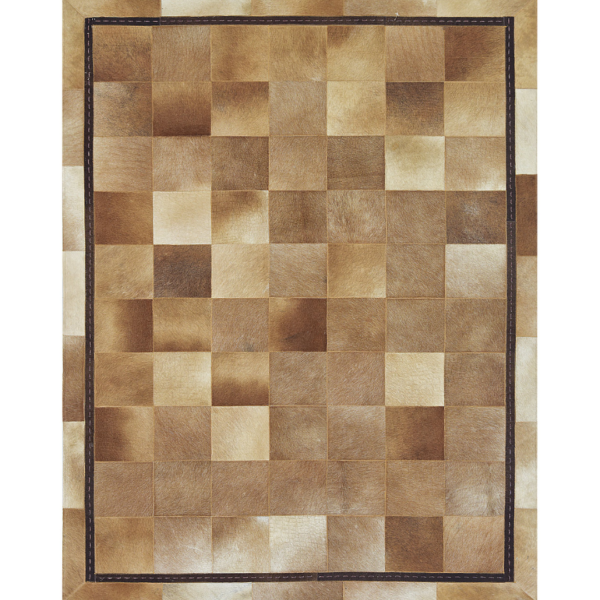 Leather Rug Brown Color