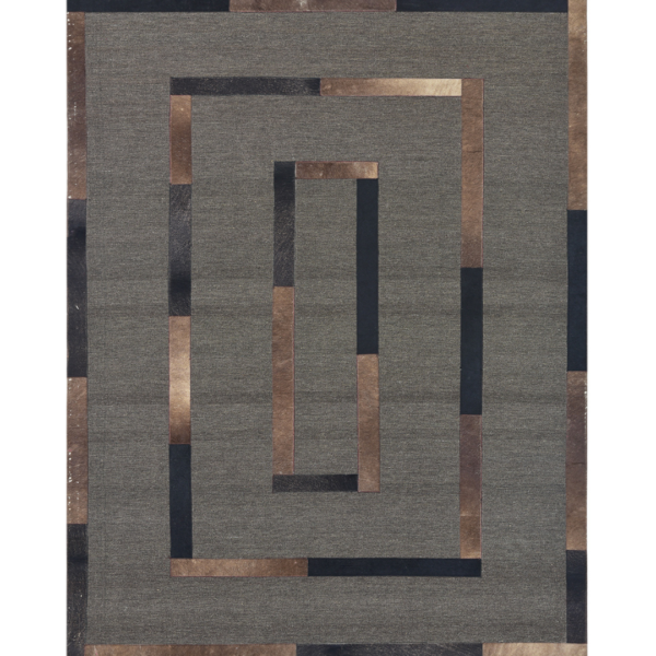 Leather Rug Brown Color