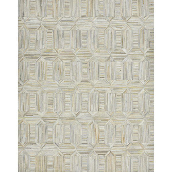 Leather Rug Beige Color