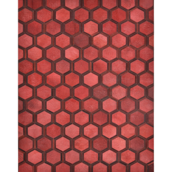 Leather Rug Multi Color