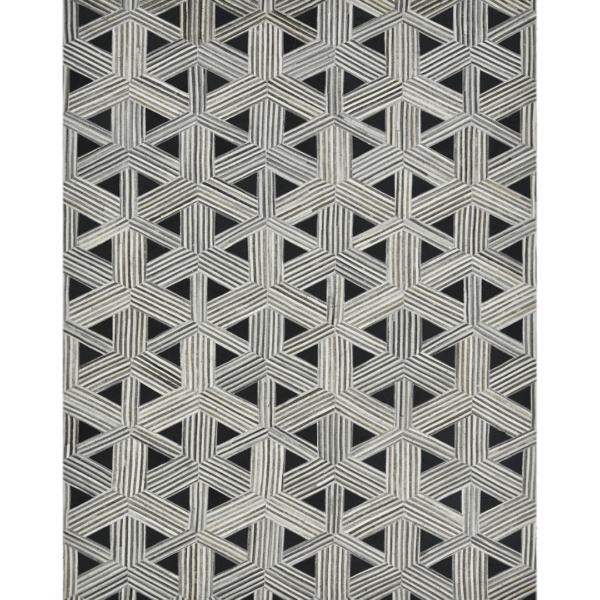 Leather Rug Black Color