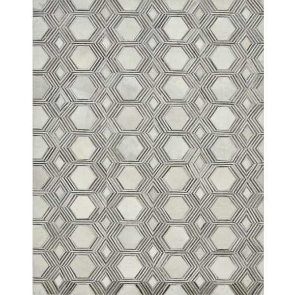 Leather Rug Grey Color