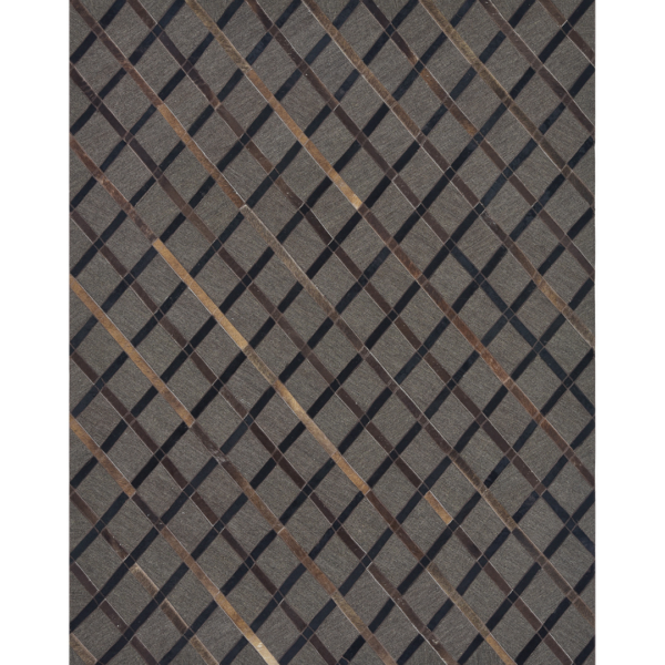 Leather Rug Grey Color