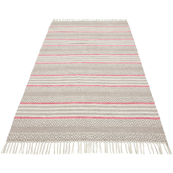 Cotton Dhurrie Rug Reversible Carpet