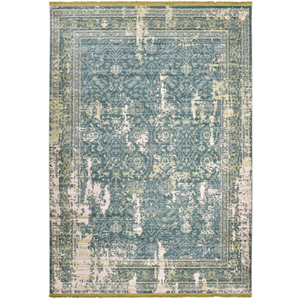 Woven Rugs Green Blue Color