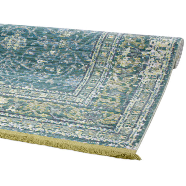 Woven Rugs Green Blue Color