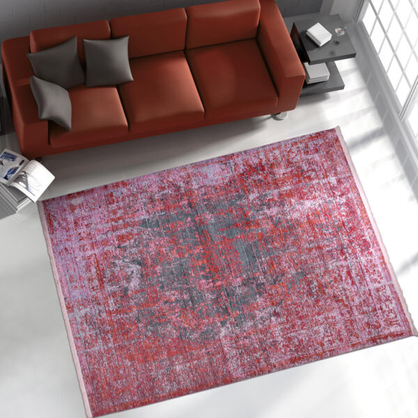 Woven Rugs Red Blue Color