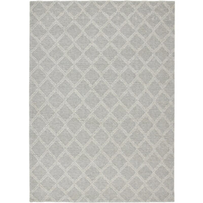 Modern Jaquard Woolen Grey Carpet