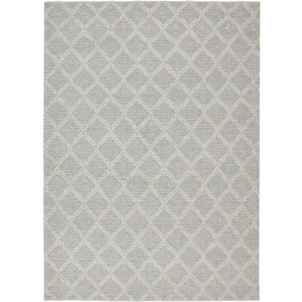 Modern Jaquard Woolen Grey Carpet