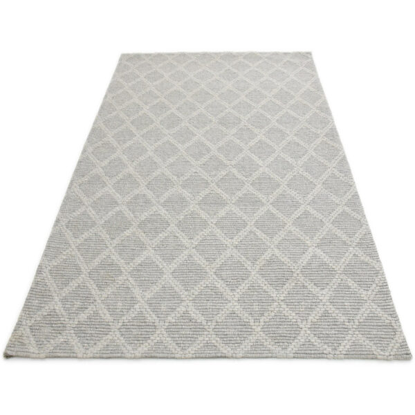 Modern Jaquard Woolen Grey Carpet