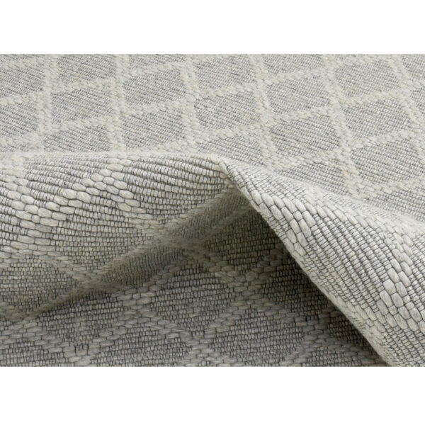 Modern Jaquard Woolen Grey Carpet