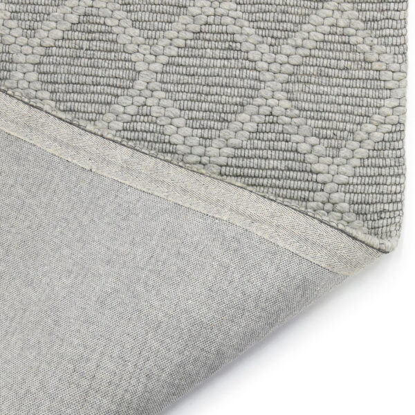 Modern Jaquard Woolen Grey Carpet