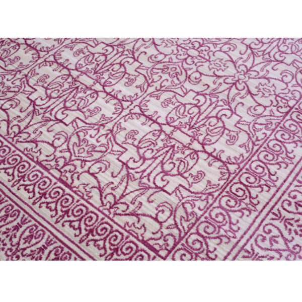 Woven Rugs Cream Pink Color