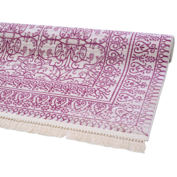 Woven Rugs Cream Pink Color