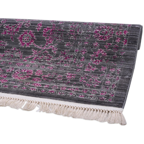 Woven Rugs Grey Pink Color
