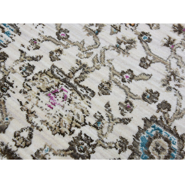 Woven Rugs Cream Pink Color