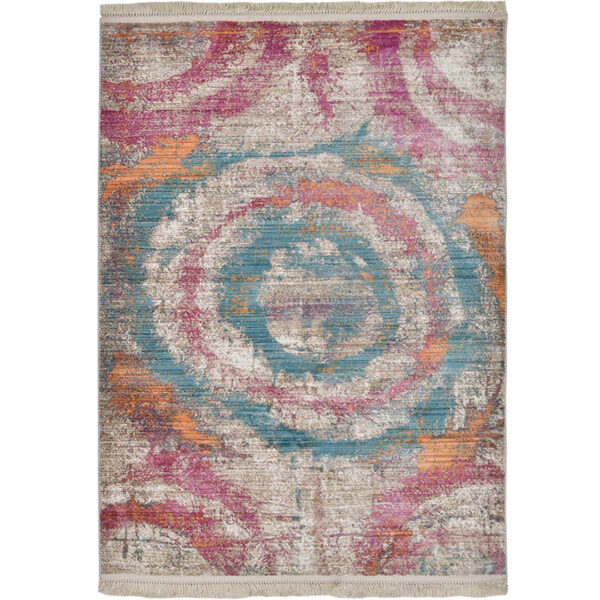 Woven Rugs Beige Pink Color