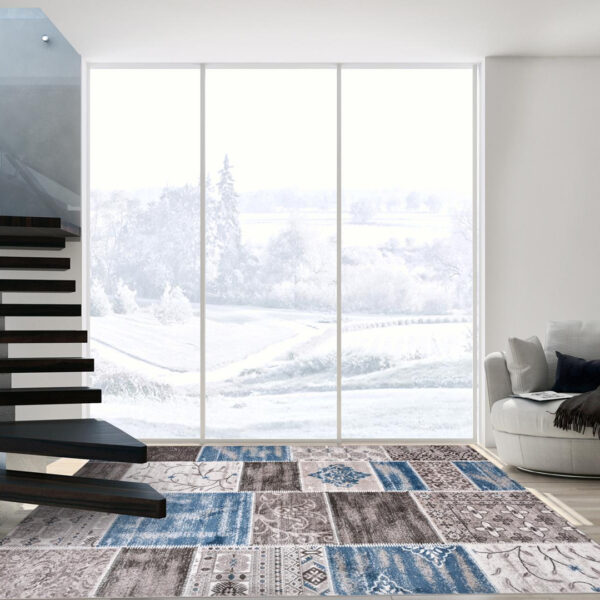 Woven Rugs Blue Color