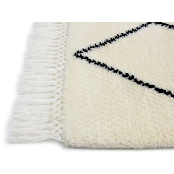 Moroccan Berber White Black Color