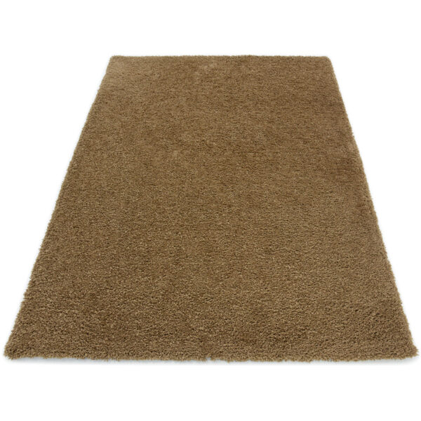 Modern Fluffy Microfiber Shaggy Rugs Dark Beige Color