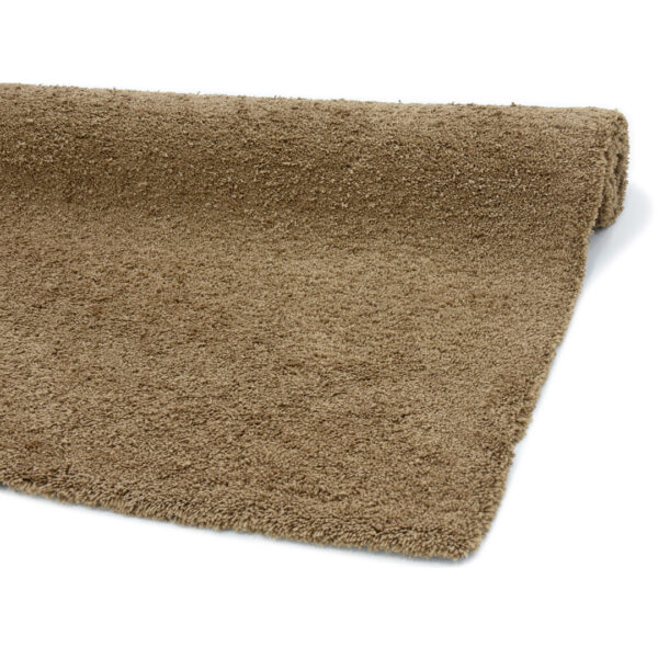 Modern Fluffy Microfiber Shaggy Rugs Dark Beige Color