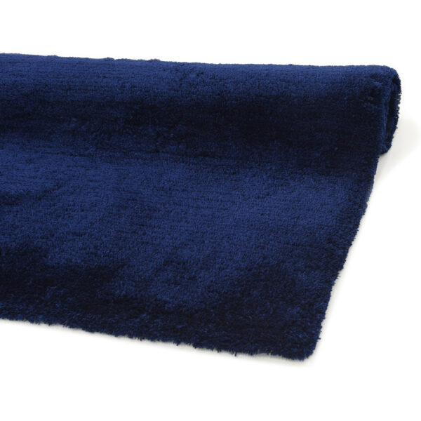 Modern Fluffy Microfiber Shaggy Rugs Blue Color