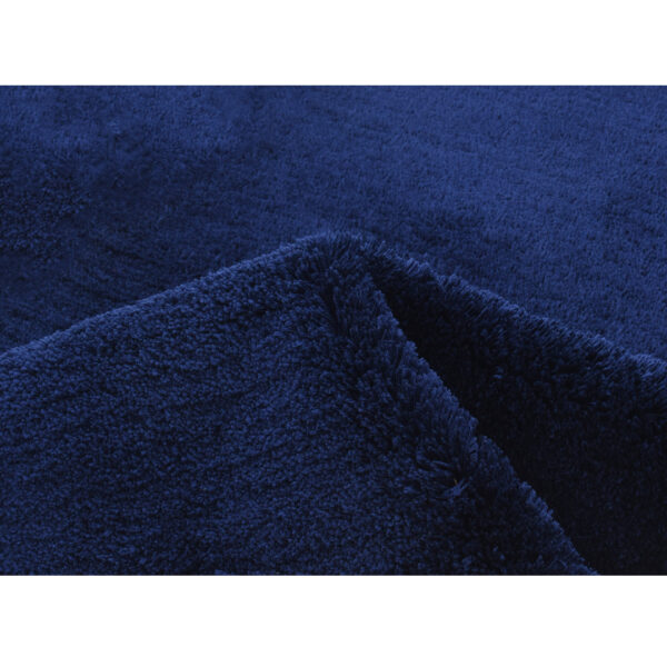Modern Fluffy Microfiber Shaggy Rugs Blue Color
