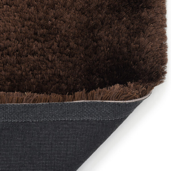 Modern Fluffy Microfiber Shaggy Rugs Brown Color