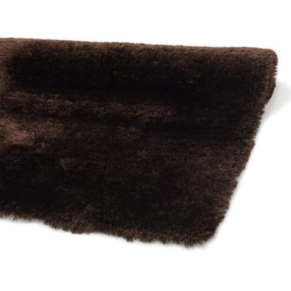 Modern Fluffy Microfiber Shaggy Rugs Brown Color