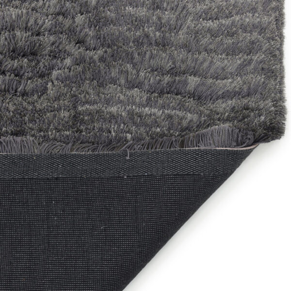 Modern Fluffy Microfiber Shaggy Rugs Grey Color