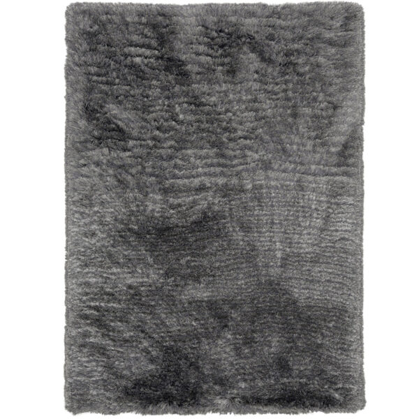 Modern Fluffy Microfiber Shaggy Rugs Grey Color