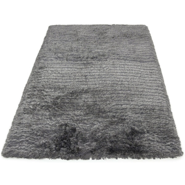 Modern Fluffy Microfiber Shaggy Rugs Grey Color