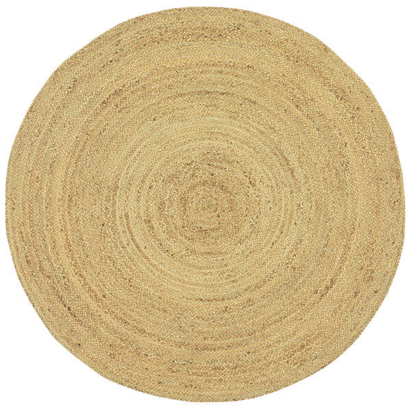 Lt Brown Round Jute Rugs for Living Room