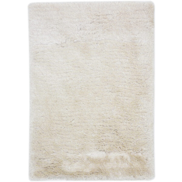 Modern Fluffy Microfiber Shaggy Rugs Off White Color