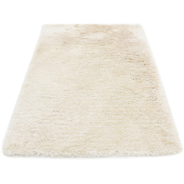 Modern Fluffy Microfiber Shaggy Rugs Off White Color