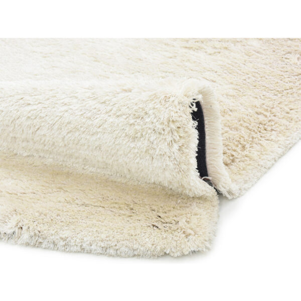 Modern Fluffy Microfiber Shaggy Rugs Off White Color