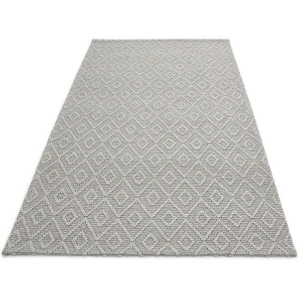 Modern Jaquard Woolen Grey Carpet