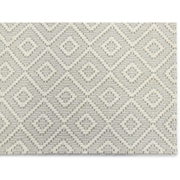 Modern Jaquard Woolen White Carpet