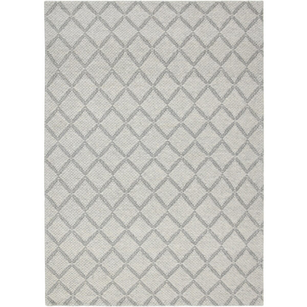 Modern Jaquard Woolen Grey Carpet