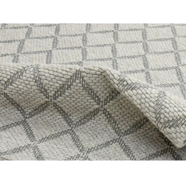 Modern Jaquard Woolen Grey Carpet